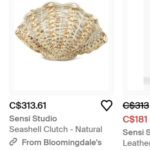 Sensi studio seashell woven crochet clutch NEW - Picture 10 of 13